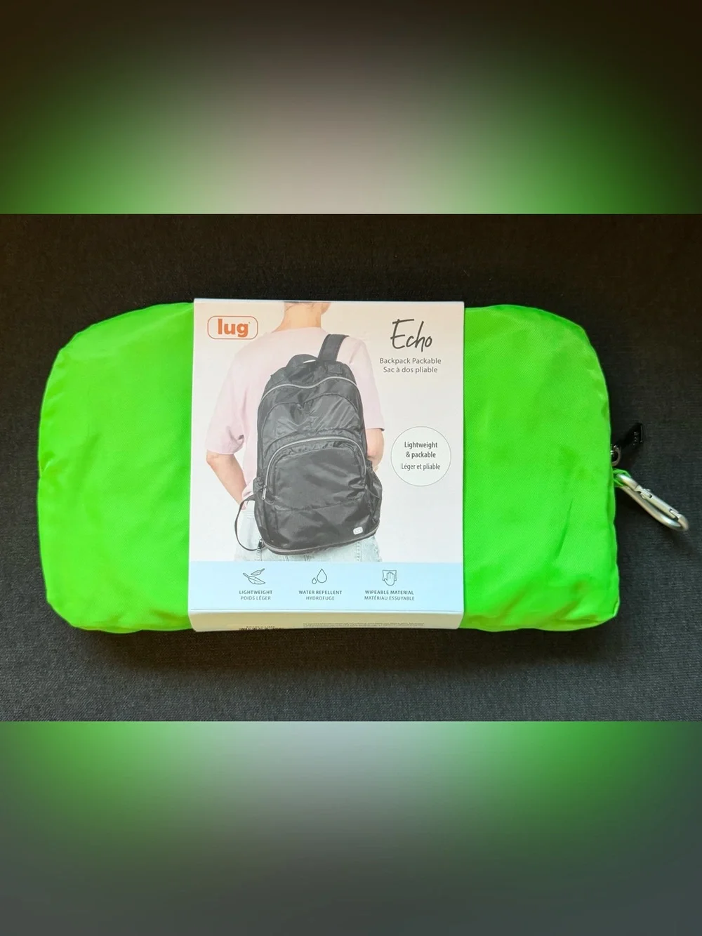 Lug Echo 2 Packable Backpack – Lime Green (Brights Neon)